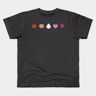 Lesbian Flag Fruit Design Kids T-Shirt